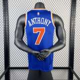 Men's Carmelo Anthony Away Blue Team Jersey