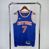 Men's Carmelo Anthony Away Blue Team Jersey