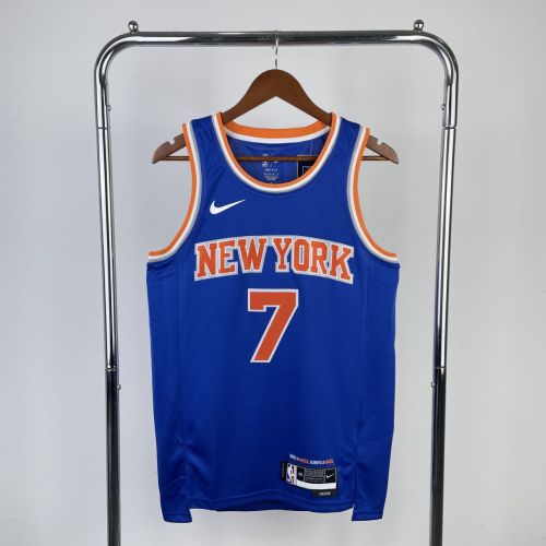 Men's Carmelo Anthony Away Blue Team Jersey