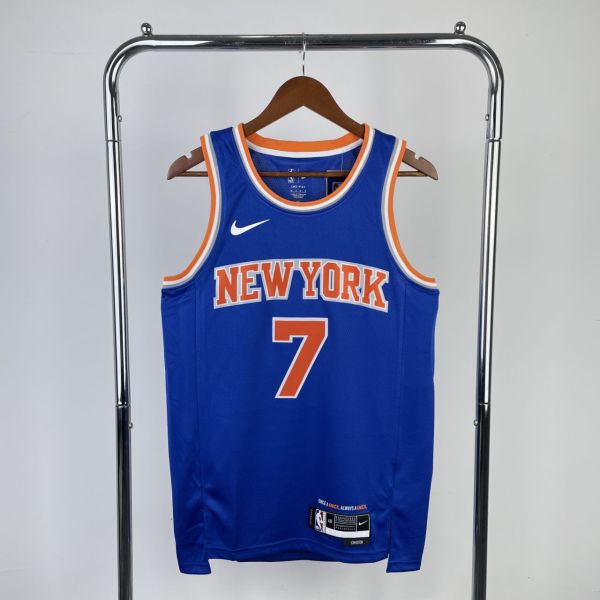 Men's Carmelo Anthony Away Blue Team Jersey
