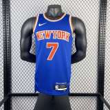 Men's Carmelo Anthony Away Blue Team Jersey