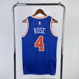 Men's Derrick Rose Away Blue Team Jersey