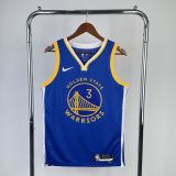 Men's Jordan Poole Blue Away Team Jersey