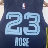 Men's Derrick Rose Blue Away Team Jersey