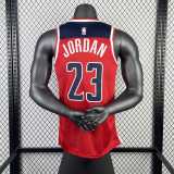 Men's Michael Jordan Red Away Team Jersey