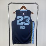 Men's Derrick Rose Blue Away Team Jersey