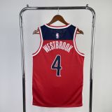 Men's Russell Westbrook Red Away Team Jersey