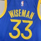 Men's James Wiseman Blue Away Team Jersey