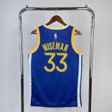 Men's James Wiseman Blue Away Team Jersey