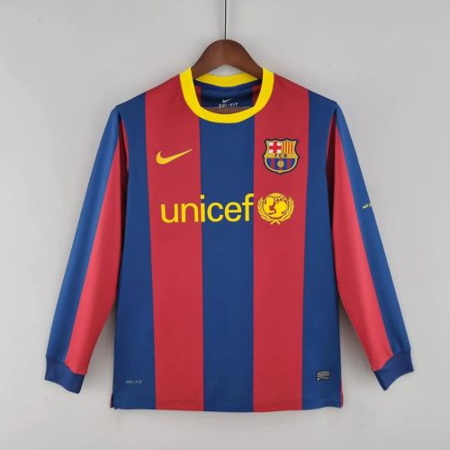 Barcelona 2010/2011 Home Retro Long Sleeve Jersey