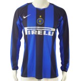 Inter Milan 2004/2005 Retro Home Long Sleeve Jersey