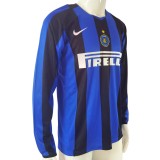 Inter Milan 2004/2005 Retro Home Long Sleeve Jersey