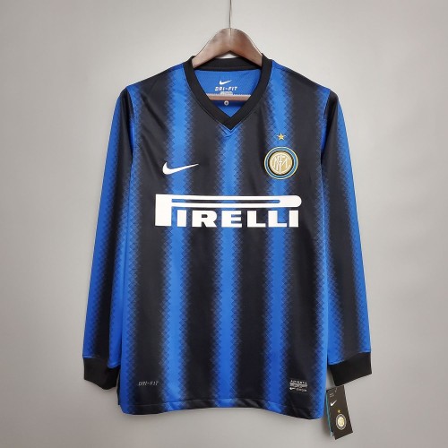 Inter Milan 2010/2011 Home Retro Long Sleeve Jersey