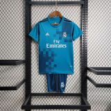 Kids Real Madrid 2017/2018 Third Retro Jersey and Short Kit