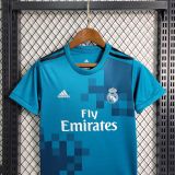 Kids Real Madrid 2017/2018 Third Retro Jersey and Short Kit