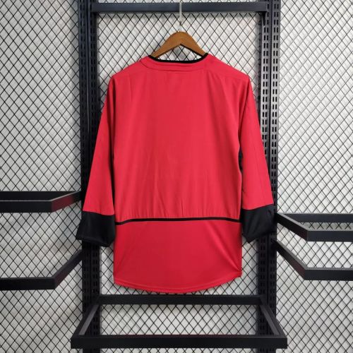 MUFC 2002/2003 Home Retro Long Sleeve Jersey