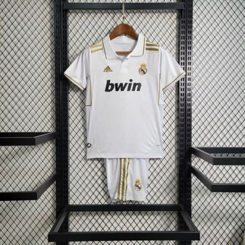 Kids Real Madrid 2011/2012 Home Retro Jersey and Short Kit