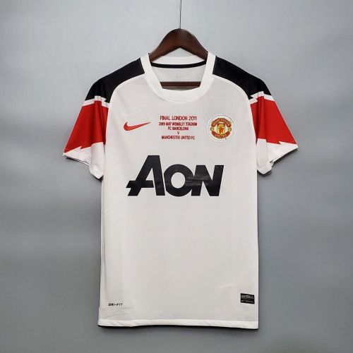 MUFC 2010/2011 UCL Final Away Retro Jersey