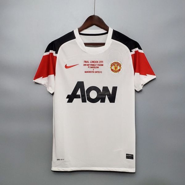 MUFC 2010/2011 UCL Final Away Retro Jersey