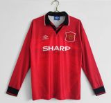 MUFC 1994/1996 Home Retro Long Sleeve Jersey