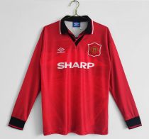 MUFC 1994/1996 Home Retro Long Sleeve Jersey