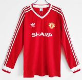 MUFC 1986/1988 Home Retro Long Sleeve Jersey