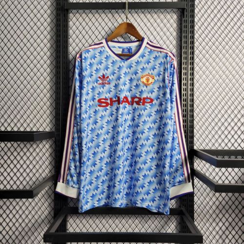 MUFC 1990/1992 Away Retro Long Sleeve Jersey