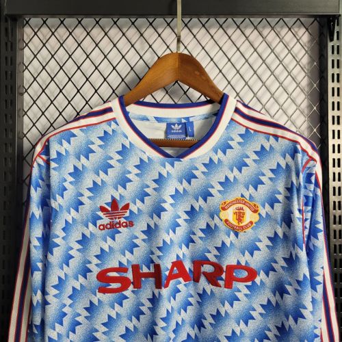 MUFC 1990/1992 Away Retro Long Sleeve Jersey