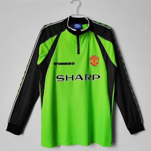 MUFC 1998/1999 Goalkeeper Retro Long Slevee Jersey