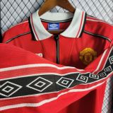 MUFC 1998/1999 Home Retro Long Sleeve Jersey