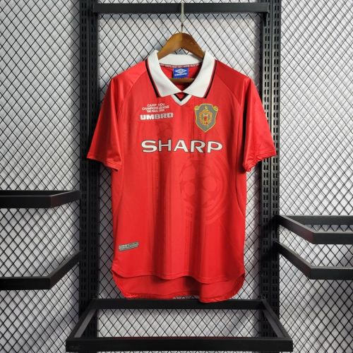MUFC 1999 UCL Final Home Retro Jersey