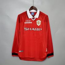 MUFC 1999 UCL Final Home Retro Long Sleeve Jersey