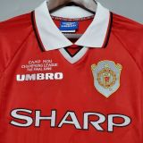 MUFC 1999 UCL Final Home Retro Long Sleeve Jersey