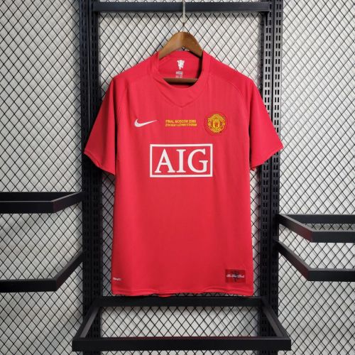 MUFC 2008 CL Final Home Retro Jersey