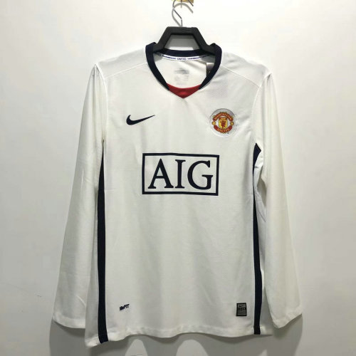 MUFC 2008/2009 Away Retro Long Sleeve Jersey