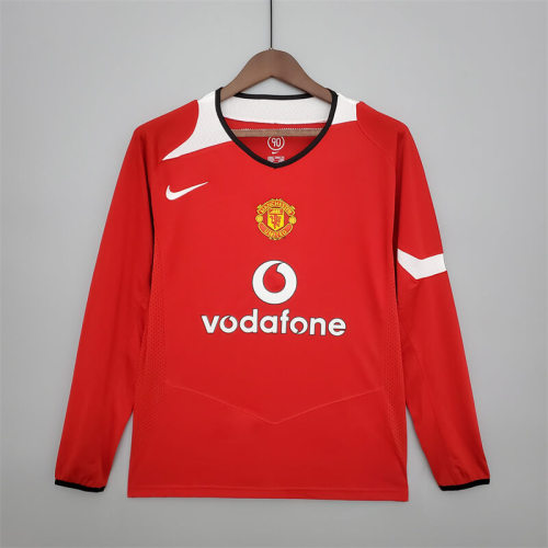 MUFC 2004/2006 Home Retro Long Sleeve Jersey