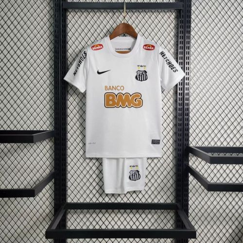 Kids Santos 2012 Home Retro Jersey and Short Kit