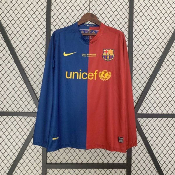 Barcelona 2008/2009 Home Retro Long Sleeve Jersey