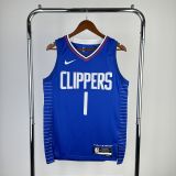 Men's 2023 James harden Blue Away Team Jersey