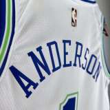 Men's 2024 Kyle Anderson White Retro Team Jersey