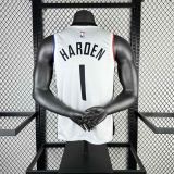 Men's 2021 James harden White Team Jersey