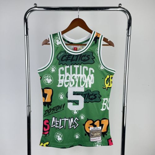 Men's M&N 2007/08 Kevin Garnett Green Retro Jersey
