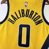 Men's 2023 Tyrese Haliburton Yellow Team Jersey - Statement Edition