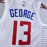 Men's 2023 Paul George White Home Team Jersey