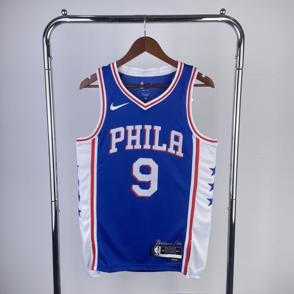 Men's 2023 Kelly Oubre Jr. Away Blue Team Jersey