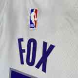 Men's 2023 De’Aaron Fox White Home Team Jersey