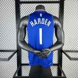 Men's 2023 James harden Blue Away Team Jersey