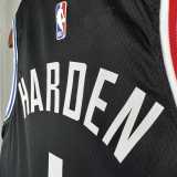 Men's 2023 James harden Black Team Jersey - City Edition