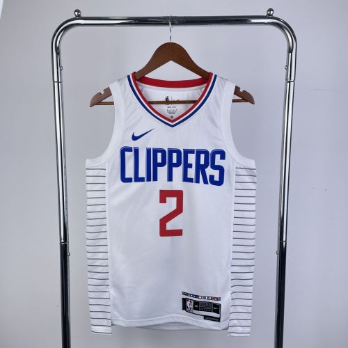 Men's 2023 Kawhi Leonard White Home Team Jersey