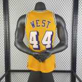 Men's M&N 1971/72 Jerry West Yellow Retro Jersey